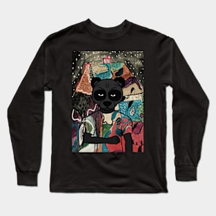 Ethereal Unnamed NFT: Midnight Menagerie with Animalistic Allure Long Sleeve T-Shirt